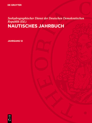 cover image of Nautisches Jahrbuch. Jahrgang 12